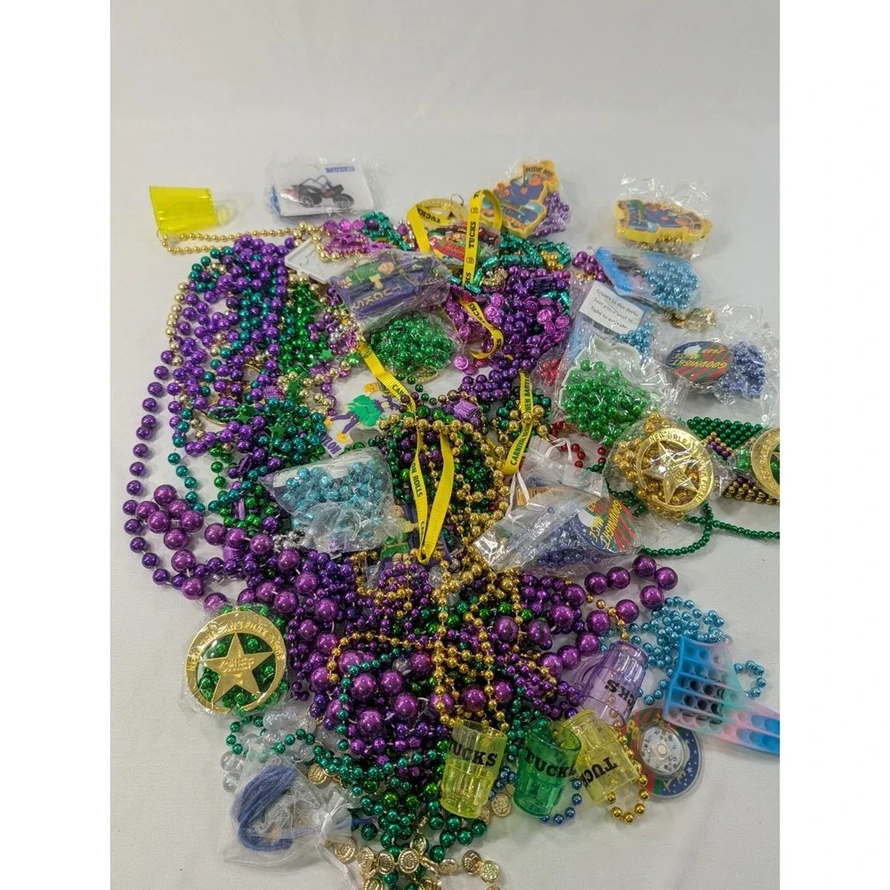 5 Pound‎ Lot Of Authentic Mardi Gras Beads From New Orleans  Tucks And More